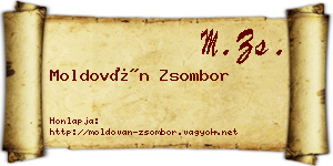 Moldován Zsombor névjegykártya
